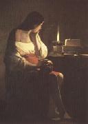 LA TOUR, Georges de The Magdalen with the Nightlight (mk05) oil painting on canvas